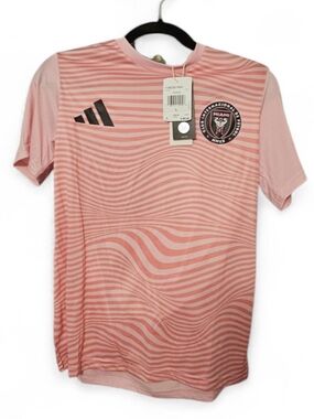 Inter Miami CF Jersey Pink MLS Soccer Messi  Adidas Youth large NWT